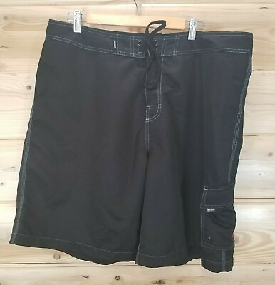 #ad Rip Curl Board Shorts Men Size 40 Swimming Trunks Black Drawstring Pockets $19.99