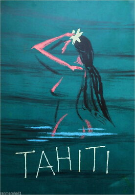 #ad 94495 French South Seas Islands Bora Bora Tahiti Decor Wall Print Poster $13.95