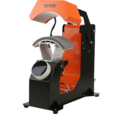 #ad VEVOR Hat Heat Press Auto Cap Heat Press 3 Heating Pads Sublimation Transfer $136.49