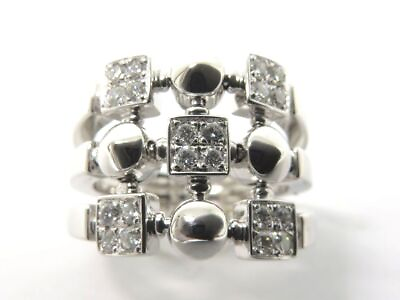 #ad BVLGARI K18WG diamond lucia cross #017 $2080.02