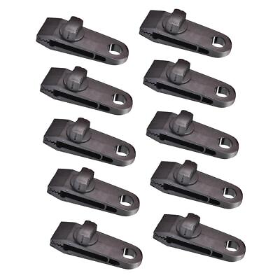 #ad 10 Pieces Heavy Duty Camping Tarp Awning Clamps with Thumb Screw $16.54