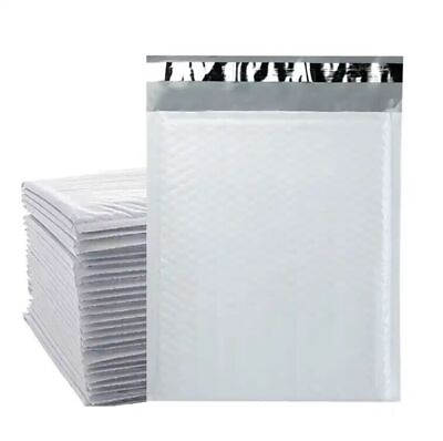 #ad 250 #00 5x10 White Strong Poly Bubble Padded Envelopes Mailers Shipping Bags $49.75