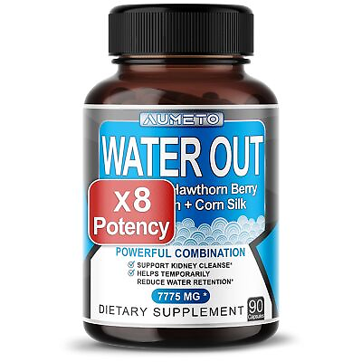 #ad Ultra Natural Water Out Pills 7775 mg Maximum Potency with Uva Ursi Hawthorn... $31.32