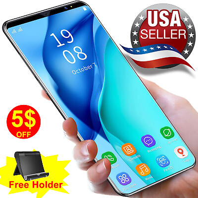 #ad 2024 New Android Factory Unlocked Cell Phone Cheap Smartphone 4G Quad Core 2 SIM $70.21