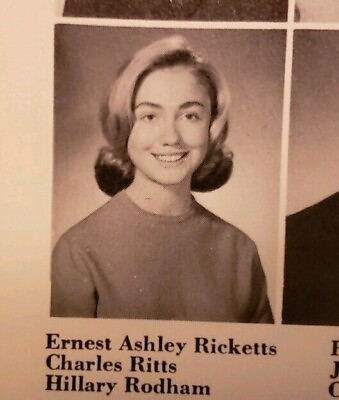#ad Hillary Rodham Clinton Senior High School Yearbook 1965 High Grade $399.00