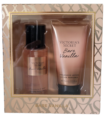 #ad #ad NEW Victoria’s Secret BARE VANILLA Mist amp; Lotion Mini Duo Gift Set $17.95