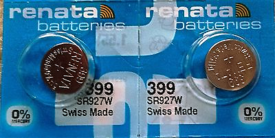 #ad #ad 399 RENATA SR927W 2piece Watch Battery Authorized Seller Free Shipping $2.99