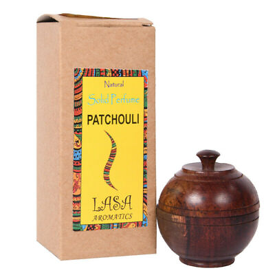Lasa Patchouli Natural Solid Perfume And Long Lasting Fragrance In Wooden Jar $8.88