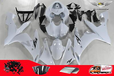 #ad NTU White Injection Plastics ABS Fairing Fit for Yamaha YZF R1 2004 2006 t070 $329.99