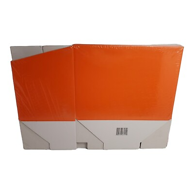 #ad Boxco Orange Gift Basket Boxes Large Pack of 6 Sealed In Plastic $18.00