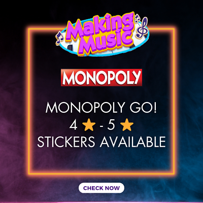 #ad Monopoly Go 4 ⭐ 5 ⭐ Star Stickers ⭐ ALL Stickers Available Cheap Price⚡FAST $5.99