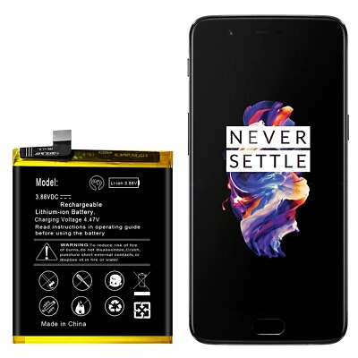 #ad High Quality 4700mAh Substitutable Standard Built in Battery for OnePlus 5 A5000 $27.44