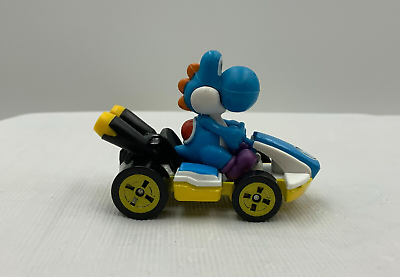 #ad Hot Wheels Mario Kart Yoshi Standard Kart Light Blue Die Cast $8.99
