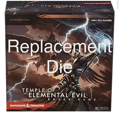 #ad Dungeons amp; Dragons Board Game Temple Of Elemental Evil 20 Sided Die Replacement $4.99
