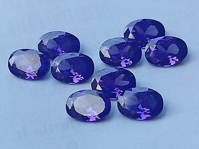 #ad Rare 6 Pcs Natural Purple Sapphire Lot Oval Cut Valentine Gift Gemstone Lot v334 $17.99