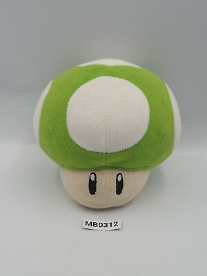 #ad Super Mario DS 64 MB0312 Mushroom Green Banpresto 2006 Plush 7quot; Toy Doll $14.06