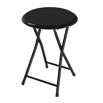 #ad Backless 18 inch Folding Stool with 225lb Capacity Black $17.57