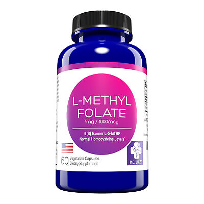 #ad #ad MD.Life L Methylfolate 5 MTHF 1 mg 60 Ct $12.95