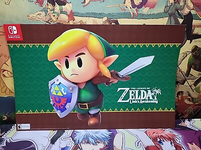 #ad Legend of Zelda Link#x27;s Awakening Promotional Double sided Poster 11quot; x 17quot; $6.00