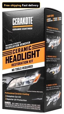#ad CERAKOTE Ceramic Headlight Restoration Kit Free Shipping $18.90