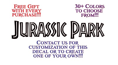 Jurassic World Dominion Free Gift Blue Park Vinyl Decal Colors Sticker $2.85
