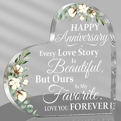 #ad Wedding Gift for Her Years of Marriage Gift Happy Anniversary Present for Woman $14.11