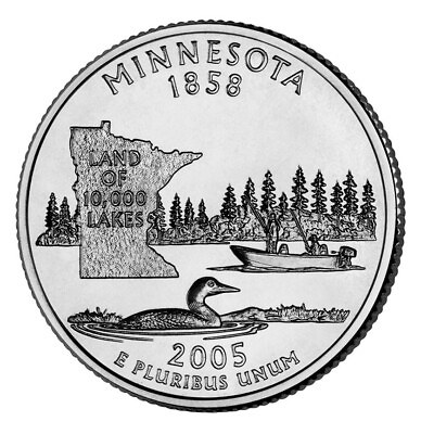 #ad 2005 D Minnesota State Quarter $1.55