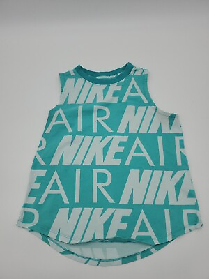 #ad Nike Swoosh Logo medium Youth Kids Tank Top Blue Shirt..#3022 $4.50