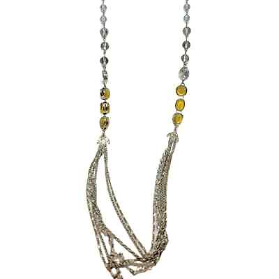 #ad Vintage Elegant Loft Necklace Women Fashion Multicolor Acrylic Beads 36quot; Long $13.98