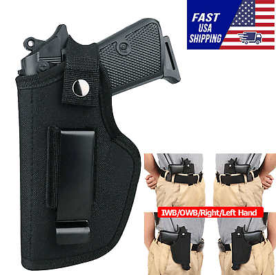 #ad Gun Holster Tactical Concealed Left Right Hand IWB OWB Belt Weapon Carry Pistol $6.99