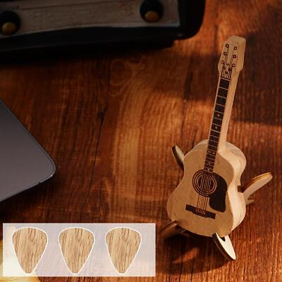 #ad Guitar Pick Wooden Guitar Picks Holder Guitar Pick Box Gifts Case Portable G2B4 $3.99