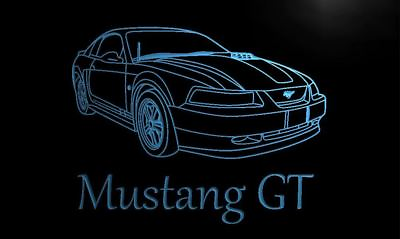 #ad Mustang GT LED Acrylic Sign Light Sports car $23.99