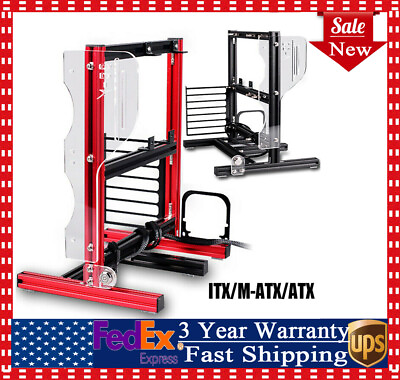 #ad US DIY ATXM ATXITX Open Chassis Vertical Test Frame for PC Motherboard Case x1 $56.00