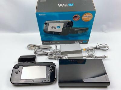 #ad Nintendo Wii U Premium Set Kuro 32GB Console Box Black $115.97