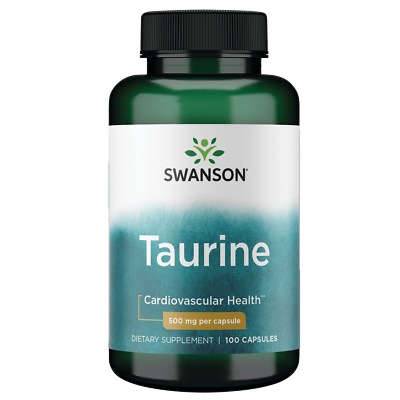 #ad Swanson Taurine 500 mg 100 Capsules $9.15