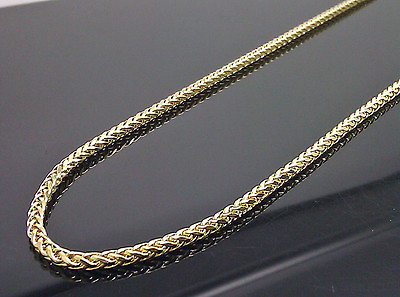 #ad Real 10k Yellow Gold 24 Inch Palm Chain Necklace 3mm Men women On Sale $405.88