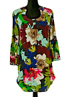 #ad Trina Turk Anniversary Dress Size 0 Silk Floral Print Horseshoe Neckline Fun NWT $167.29