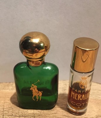 Lot Of 2 Vintage Travel Perfumes And Colognes Polo Coty $20.00