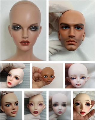 #ad #ad 1 4 BJD Doll Head Only Nude Head Face Make UPEyes Resin Toys Gift $65.99