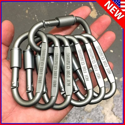 #ad 3pc 20pc Ideal Aluminum Carabiner D ring Keychain Clip Hook Buckle Outdoor $300.80