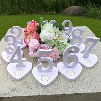 #ad Number Cards Place Wedding Reception Decorations Candlestick $28.59