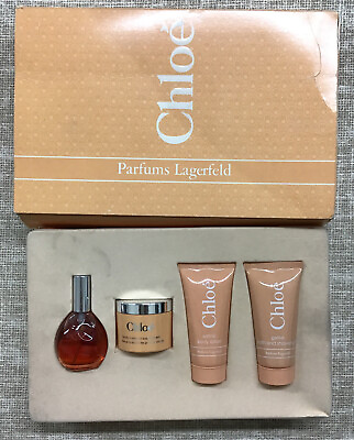 #ad #ad chloe by parfums lagerfeld women 1 oz eau de parfum spray rare 4 pcs gift set $209.30