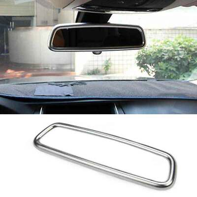 #ad Fit For BMW 3 4 Series GT ABS Silver 2013 19 Trim Interior Rearview Mirror Frame $31.02