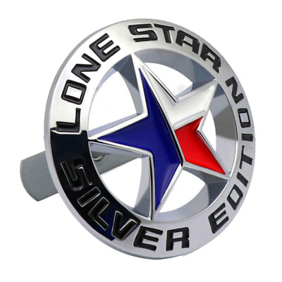 #ad Chrome LONE STAR TEXAS SILVER EDITION Front Grille Emblem for Ram Sierra F150 $12.59