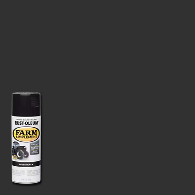 #ad 12 Oz. Farm Equipment Gloss Black Enamel Spray Paint 6 Pack $57.33