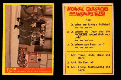 #ad The Monkees Series B TV Show 1967 Vintage Trading Cards You Pick Singles #1B 44B $3.10