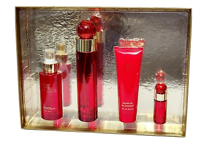 #ad PERRY ELLIS 360 RED WOMEN 4PC GIFT SET BRAND NEW $60.00