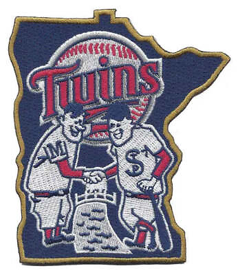 #ad New 2015 Minnesota Twins Shaking Hands State Jersey Sleeve Patch Logo Emblem MLB $16.99