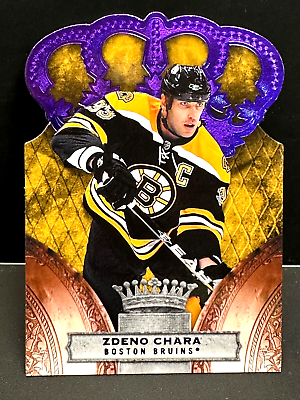 #ad Zdeno Chara 2010 11 Panini Crown Royale Purple SP Card #10 Serial #d 25 Bruins $22.95