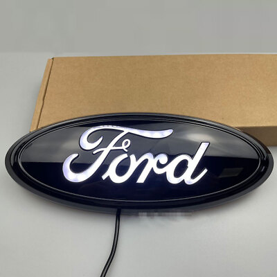 #ad 9 inch White LED Static Light Emblem Oval Badge For Ford Truck F150 2005 2014 $45.99